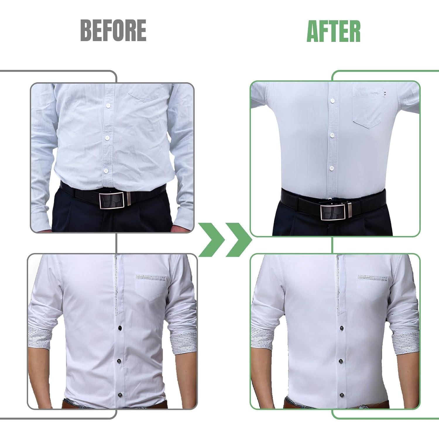 Soportes de Camisa Ajustables Tucker para Hombres - 1 Par