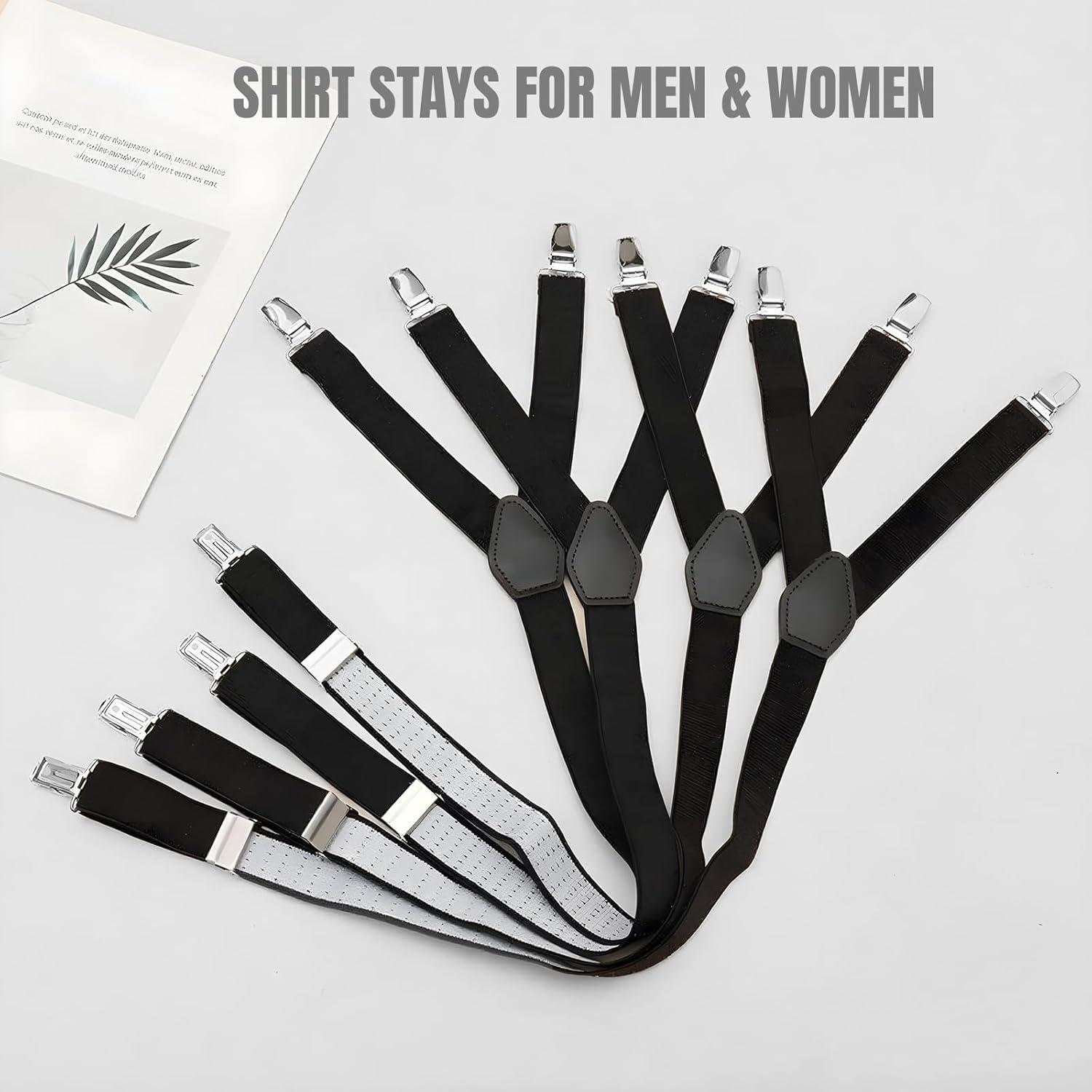 Soportes de Camisa Ajustables Tucker para Hombres - 1 Par