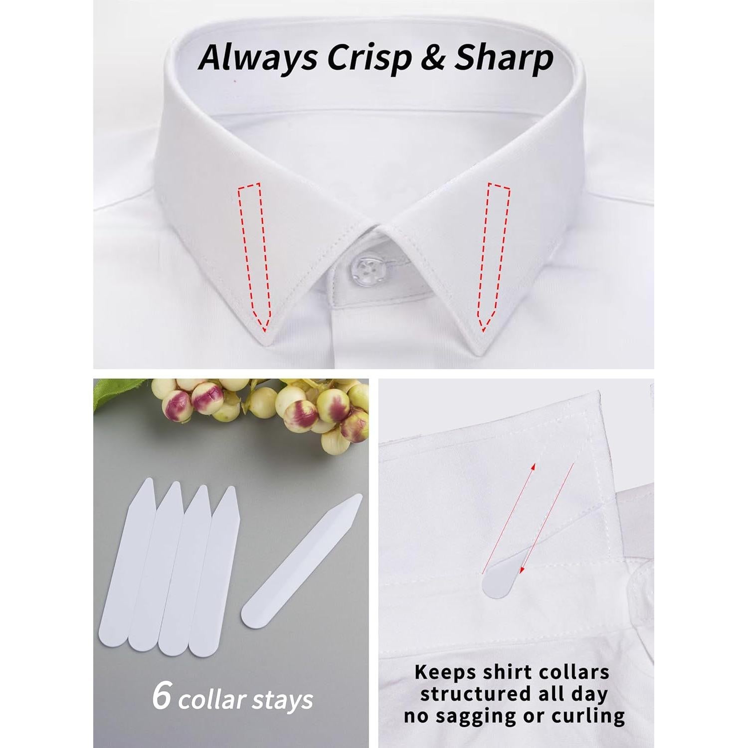 Cuello Desmontable YIZHONG para Camisa - Blanco XL - 145g