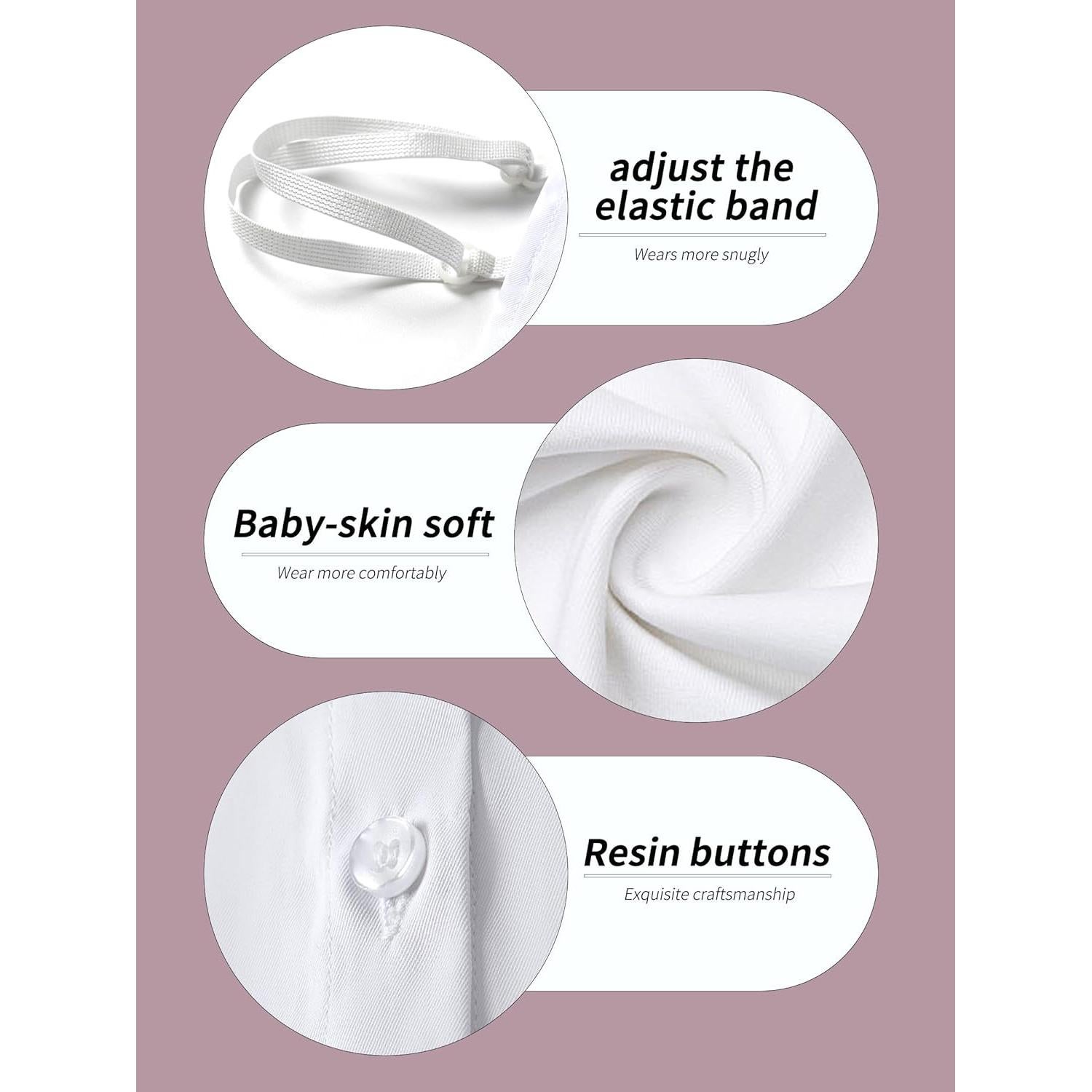 Cuello Desmontable YIZHONG para Camisa - Blanco XL - 145g