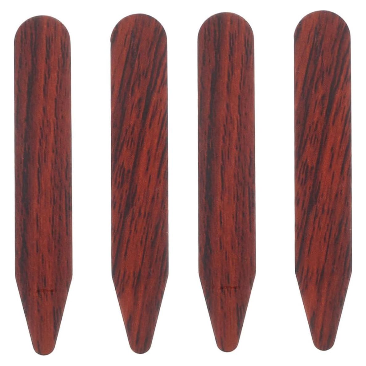 Soportes de Cuello de Madera LIFKOME para Camisas de Hombre - 2 Pares