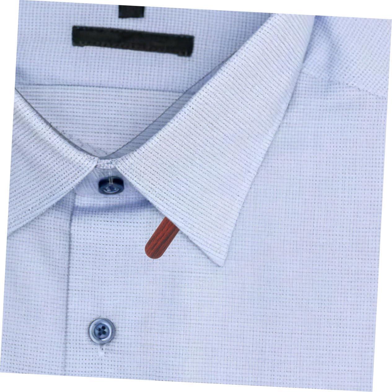 Soportes de Cuello de Madera LIFKOME para Camisas de Hombre - 2 Pares