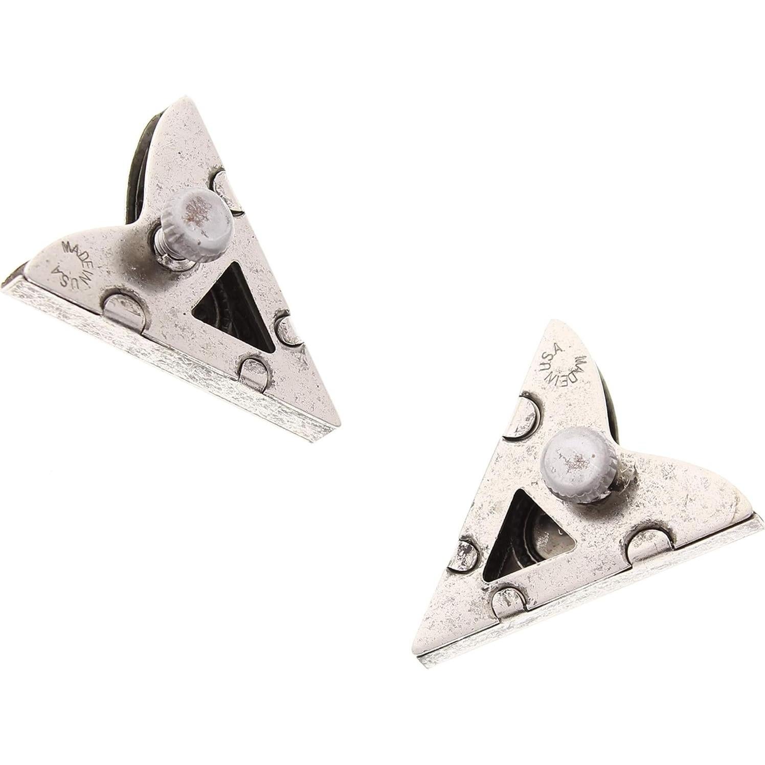 Puntas de Collar Plateadas Antiguas con Piedra Roja - Unisex