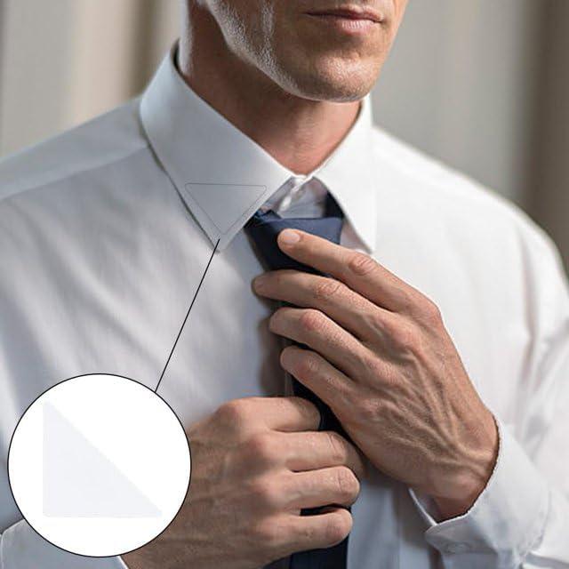 40 Soportes Adhesivos para Cuello de Camisa Sndperiexam - Anti-Deformación