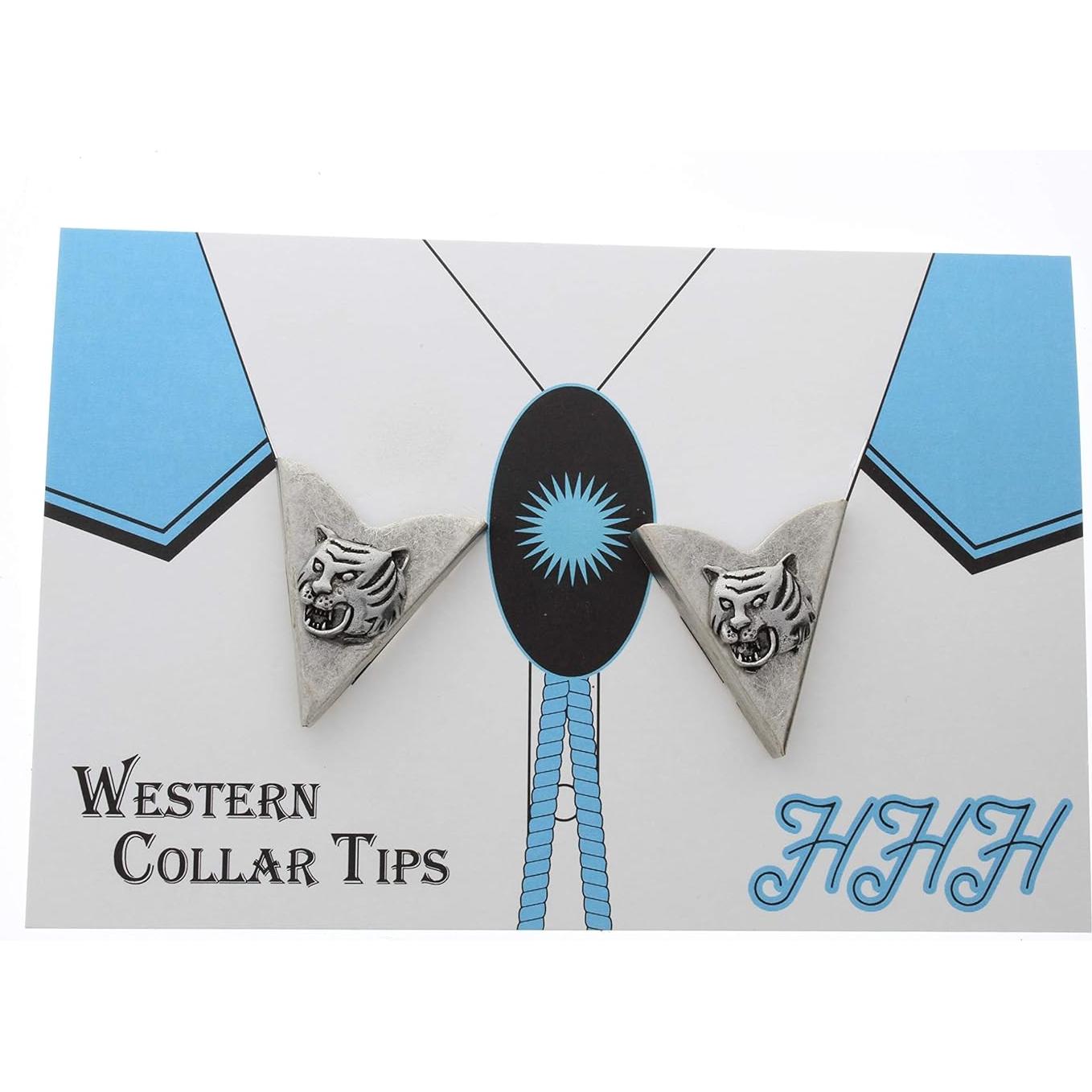 Puntas de Collar con Encanto de León HHH - Acabado Plateado