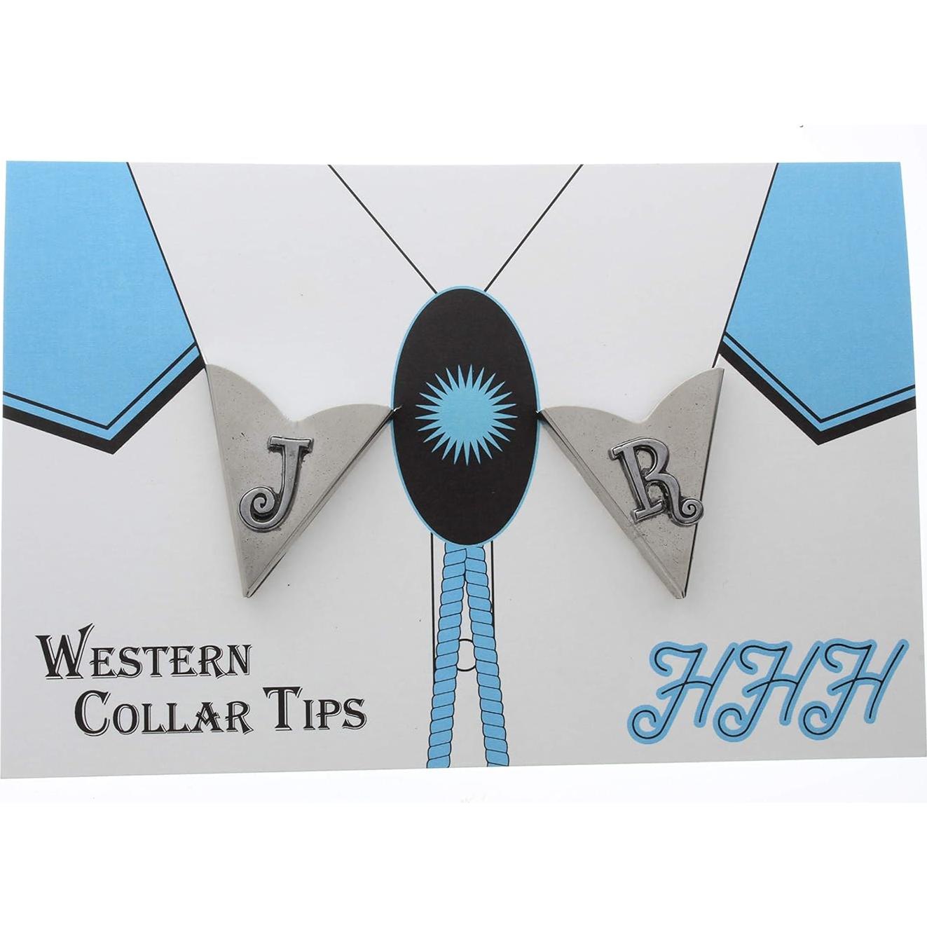 Conjunto de Puntas de Collar Plateadas HHH para Hombres y Mujeres