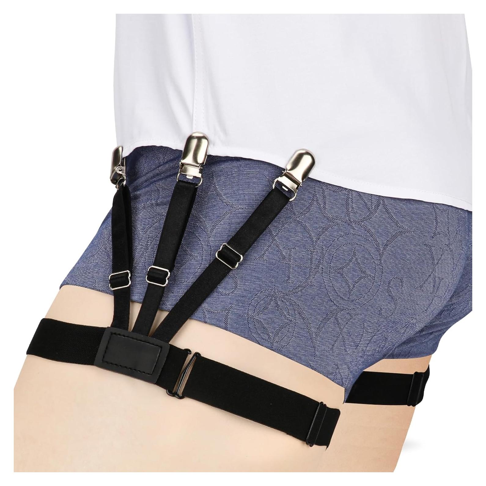 Soportes de Camisa ZKENIRD para Hombres - Antideslizantes y Ajustables