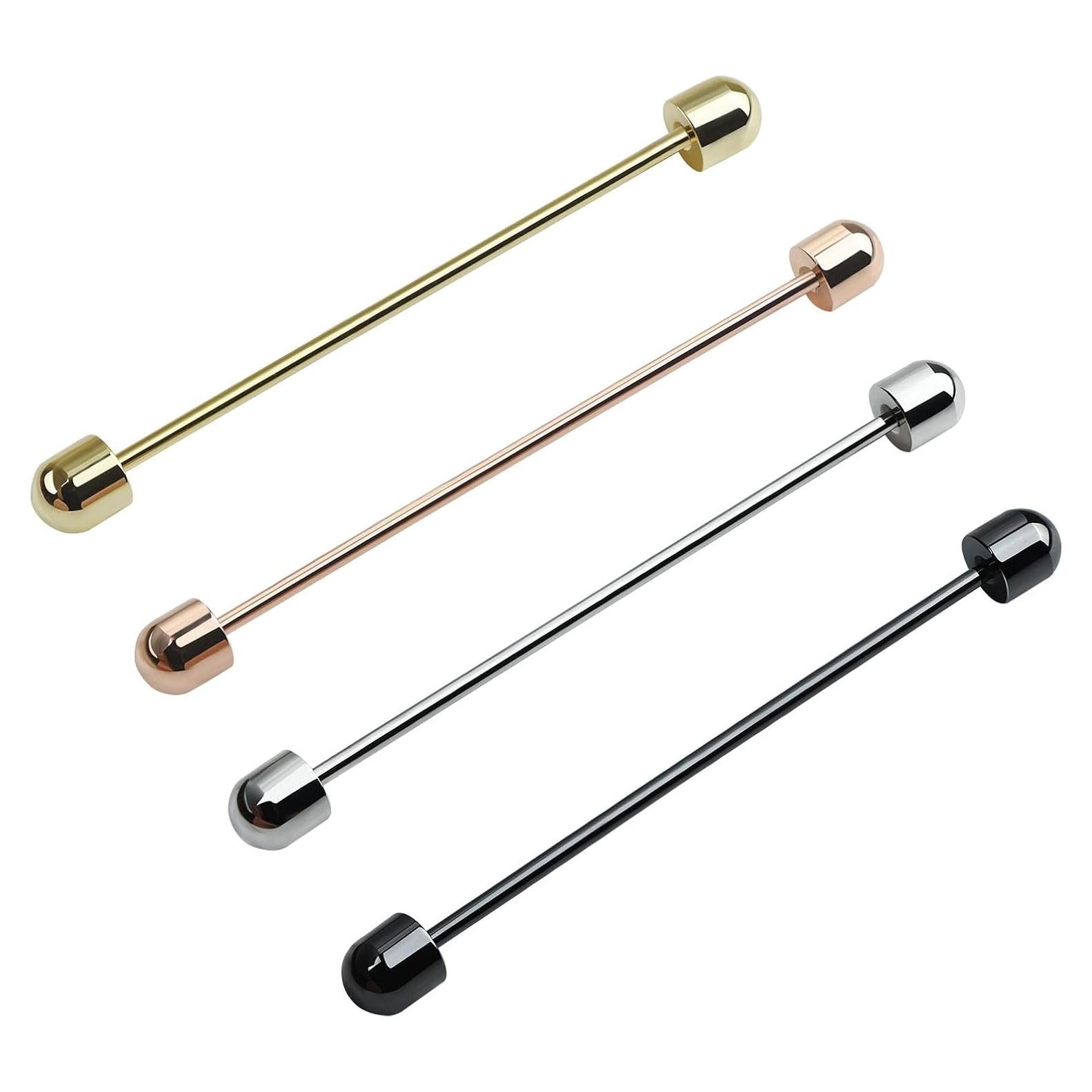 Conjunto de 4 Pinzas de Corbata y Barra de Cuello ViVDuo