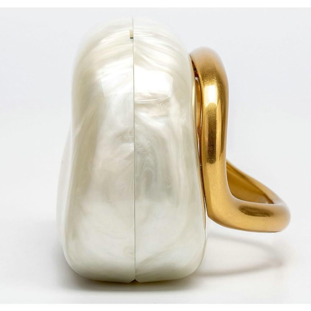 Bolso de mano burdeos Bagkeak de cuero vegano 19.5x7x10.5 cm