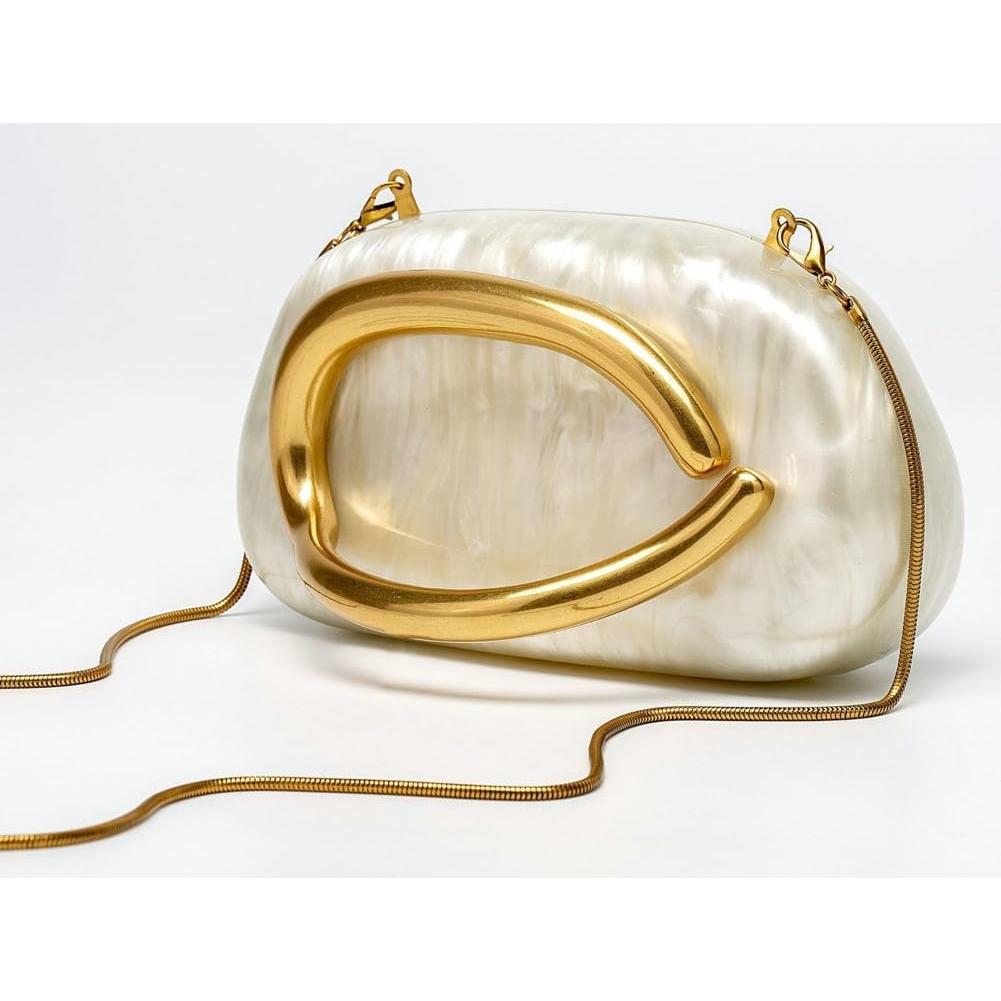 Bolso de mano burdeos Bagkeak de cuero vegano 19.5x7x10.5 cm