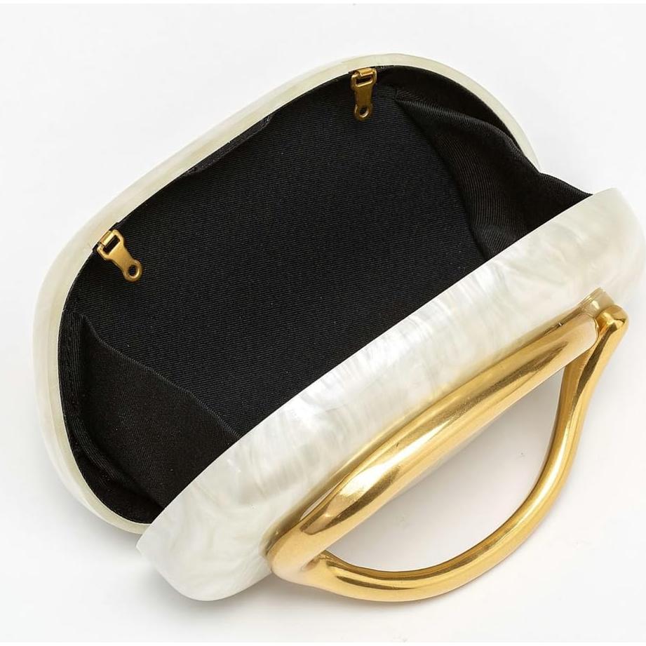 Bolso de mano burdeos Bagkeak de cuero vegano 19.5x7x10.5 cm