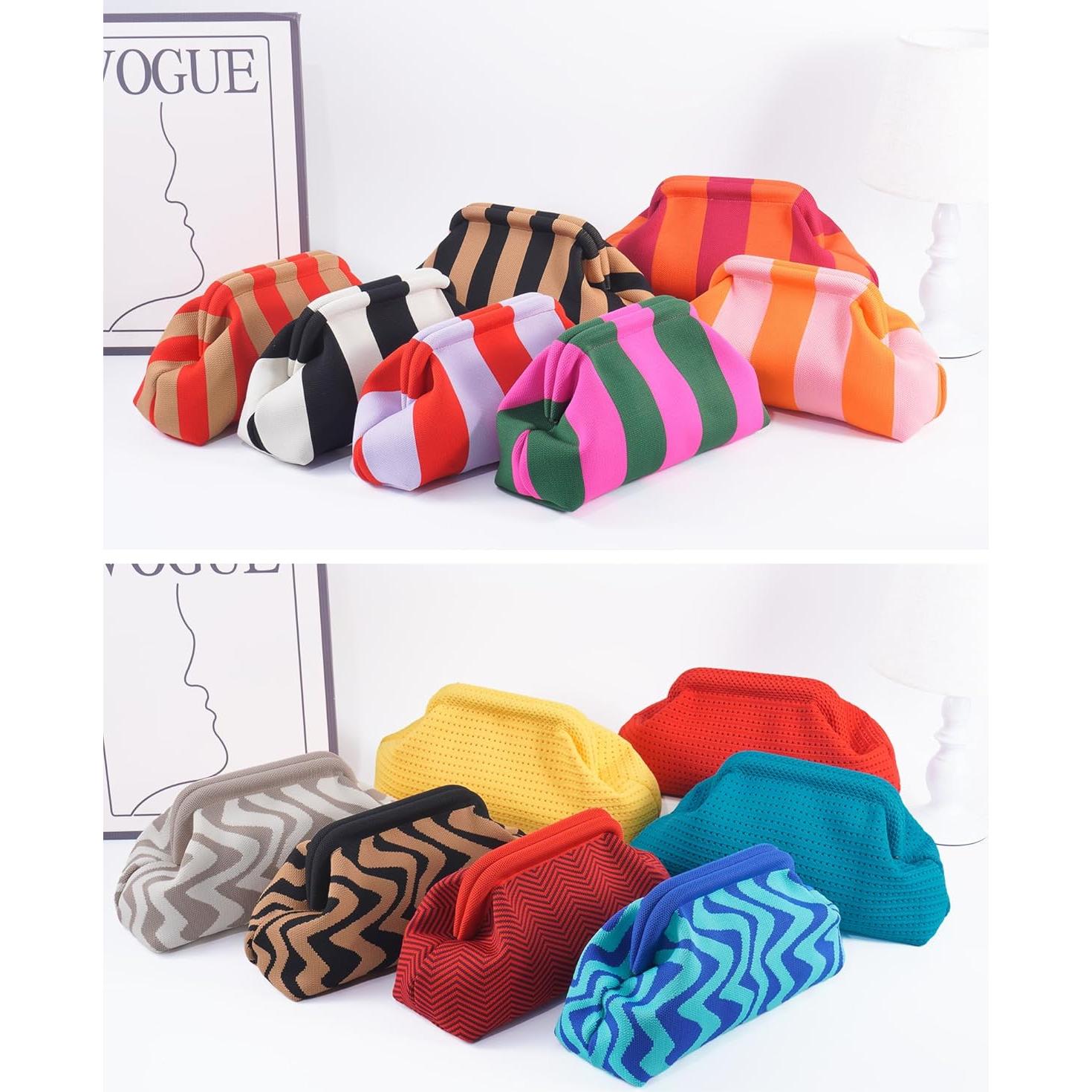 Bolso de Playa Tejido para Mujer - Clutch de Verano 30.5x10.7x17 cm