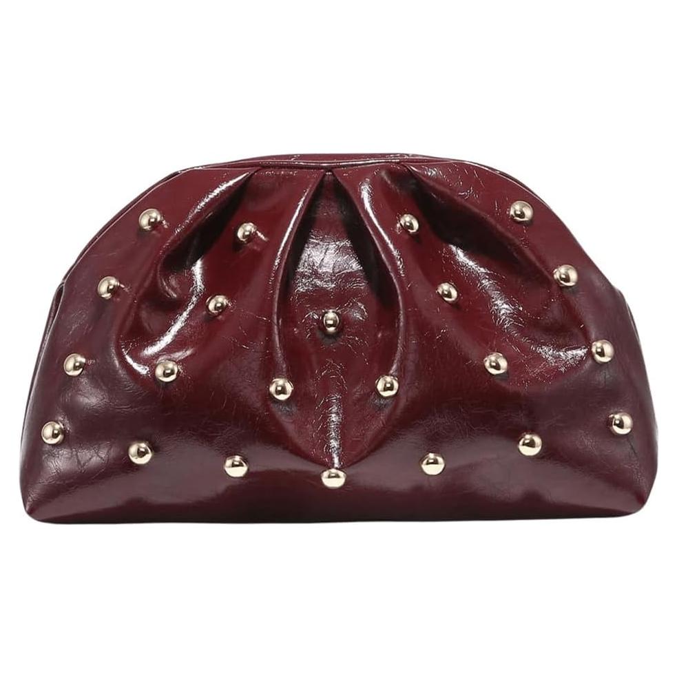 Bolso de mano elegante QWINEE para mujer con tachuelas