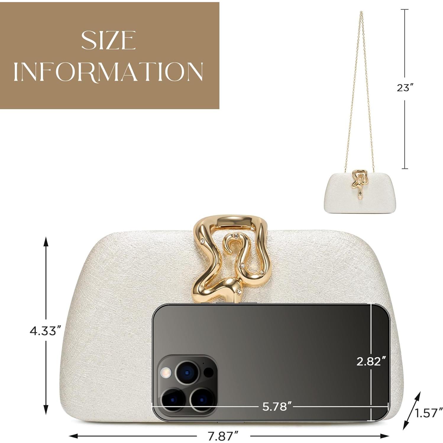 Cartera de Purpurina SWEETV Chunli para Mujeres - Elegante Bolsa de Noche