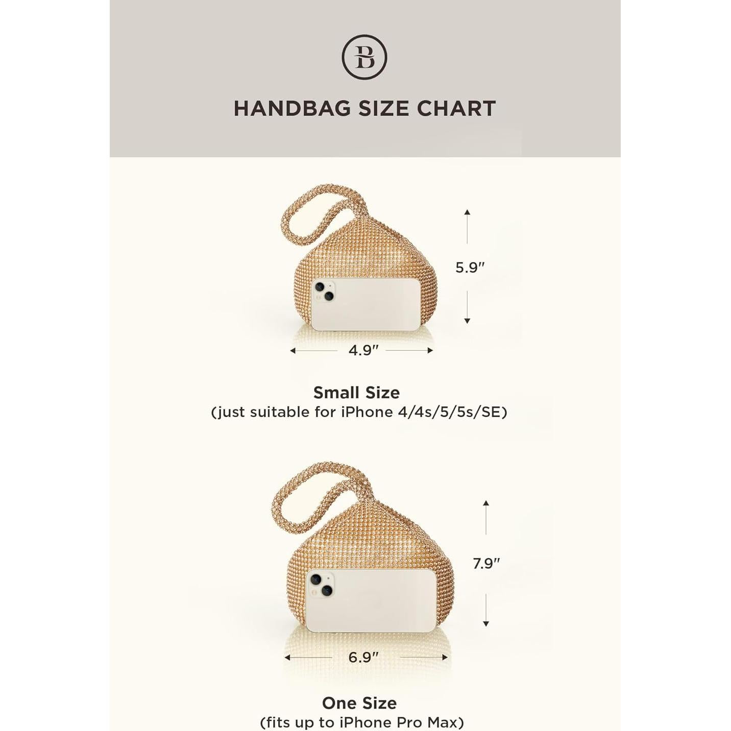 Bolso de Noche Brillante Babeyond para Mujer - 1920