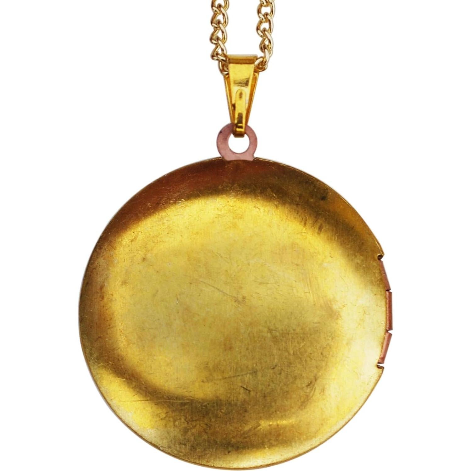 Collar de Relicario con Moneda Roosevelt 10 Centavos 1985