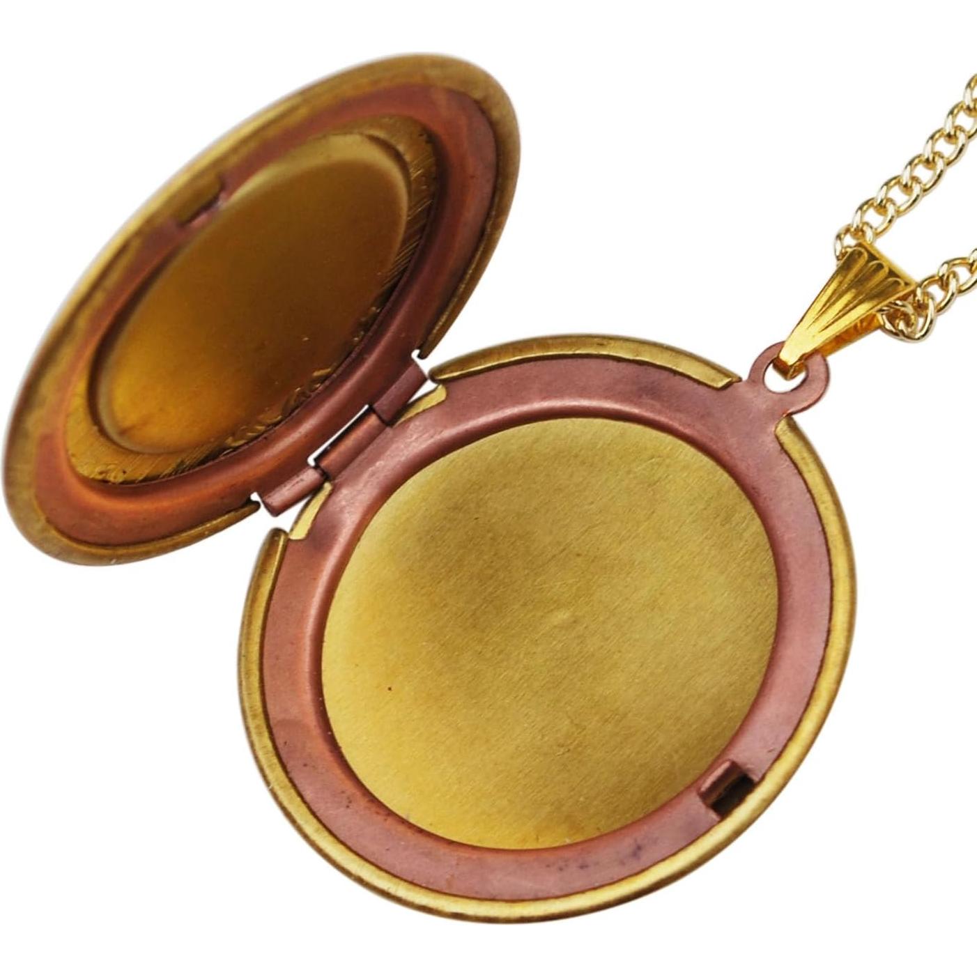 Collar de Relicario con Moneda Roosevelt 10 Centavos 1985