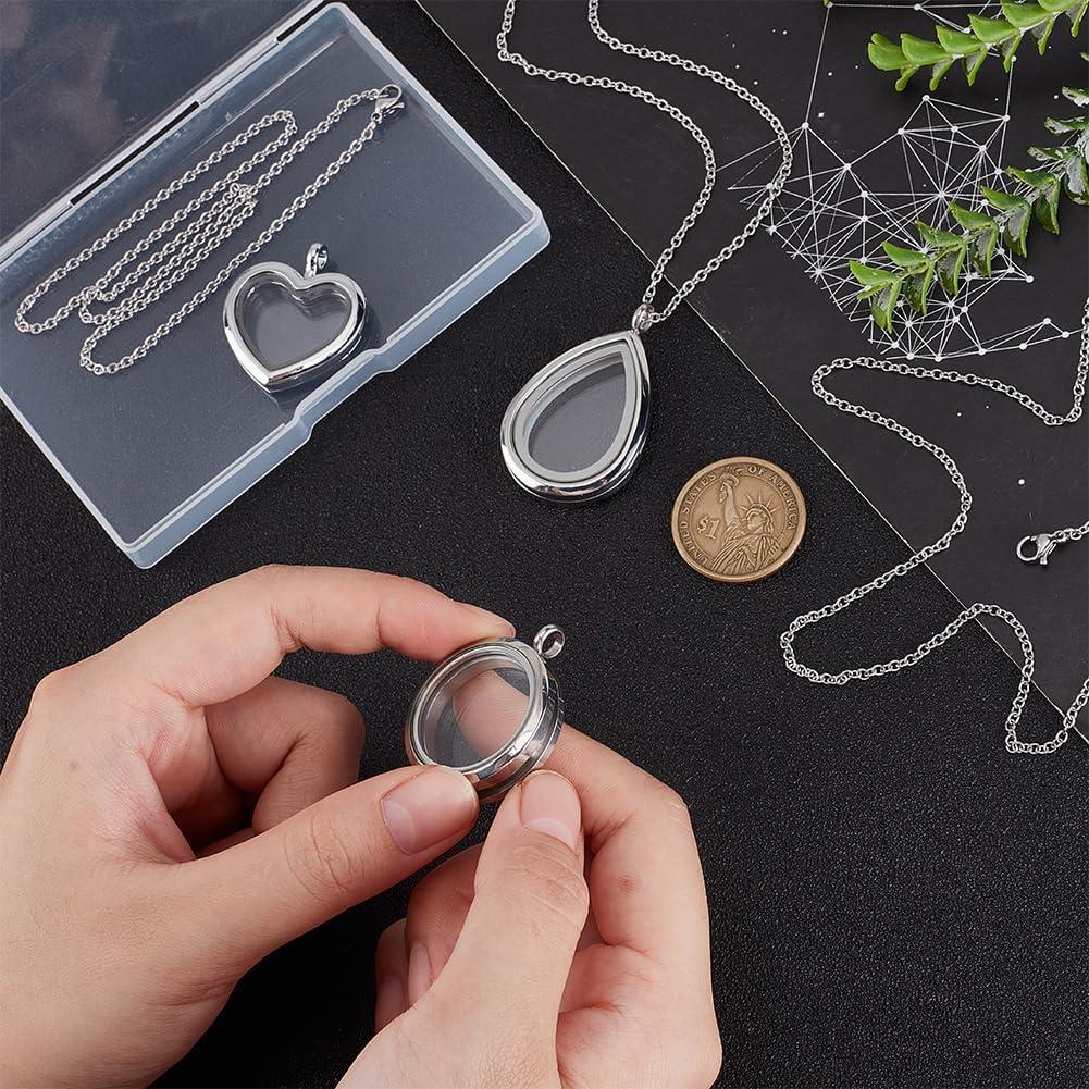 Collar con Colgante PH PandaHall 3 Estilos Acero Inoxidable