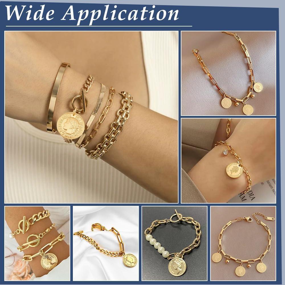 Colgantes de Moneda UNICRAFTALE 12Pcs Acero Inoxidable 20mm