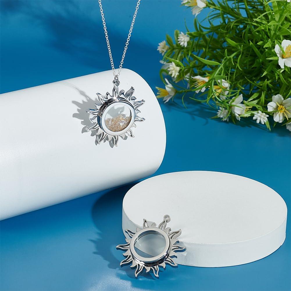 Colgante Flotante de Acero Inoxidable UNICRAFTALE 39mm Sol