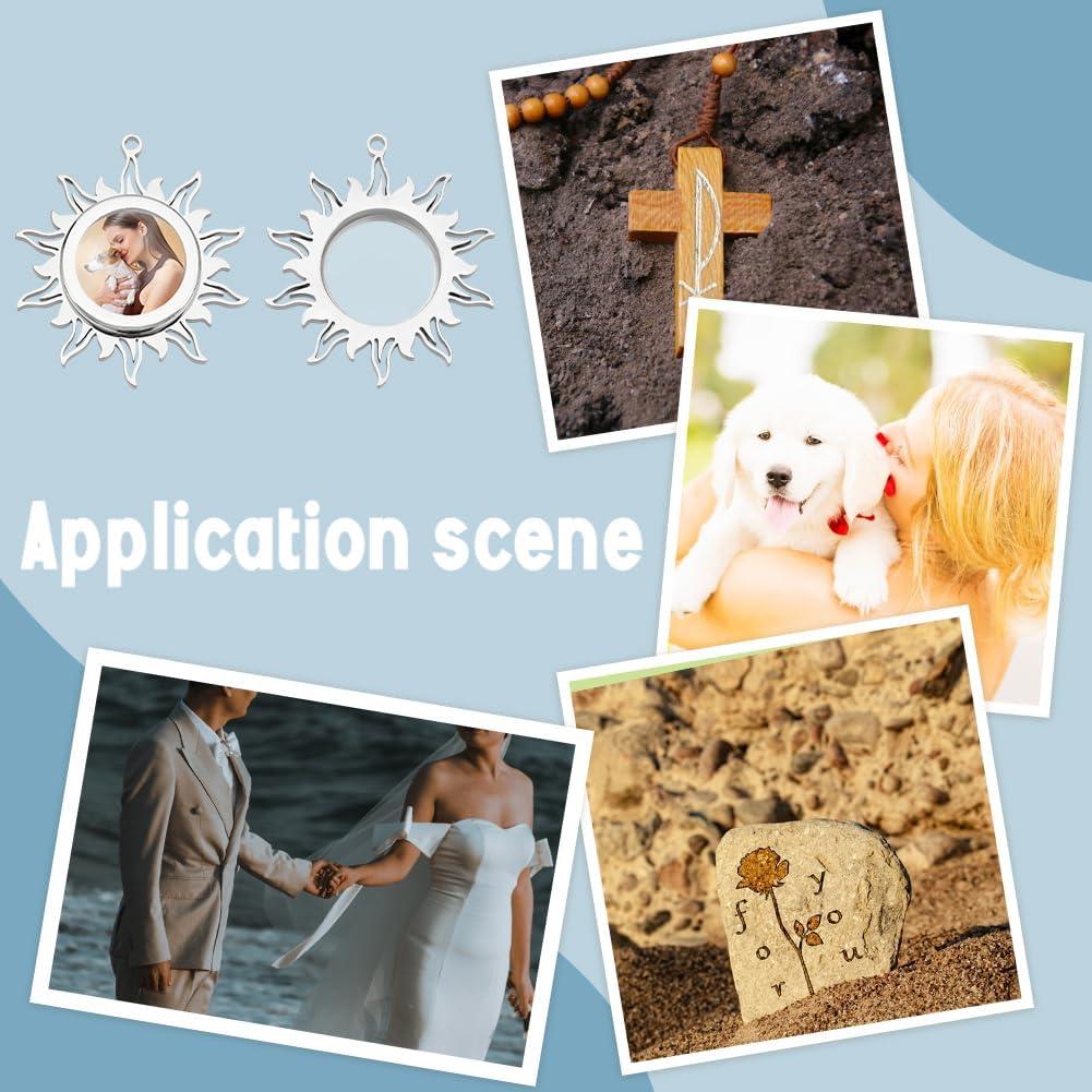 Colgante Flotante de Acero Inoxidable UNICRAFTALE 39mm Sol