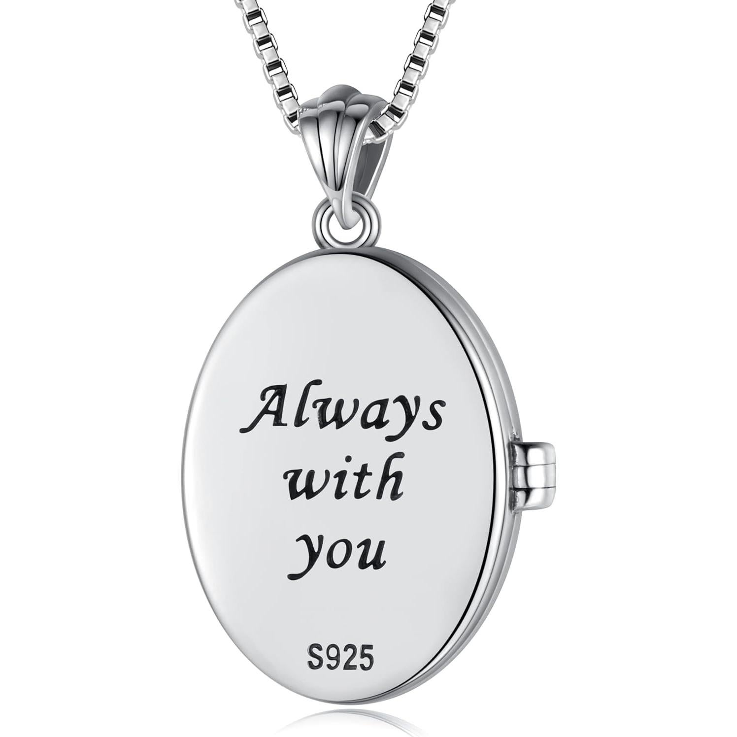 Colgante de Plata de Ley 925 Vintage con Cadena 22" para Mujer