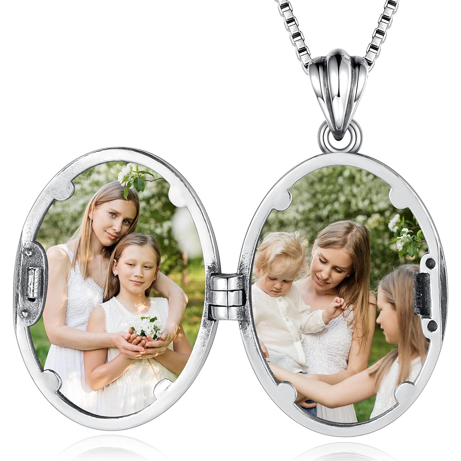 Colgante de Plata de Ley 925 Vintage con Cadena 22" para Mujer