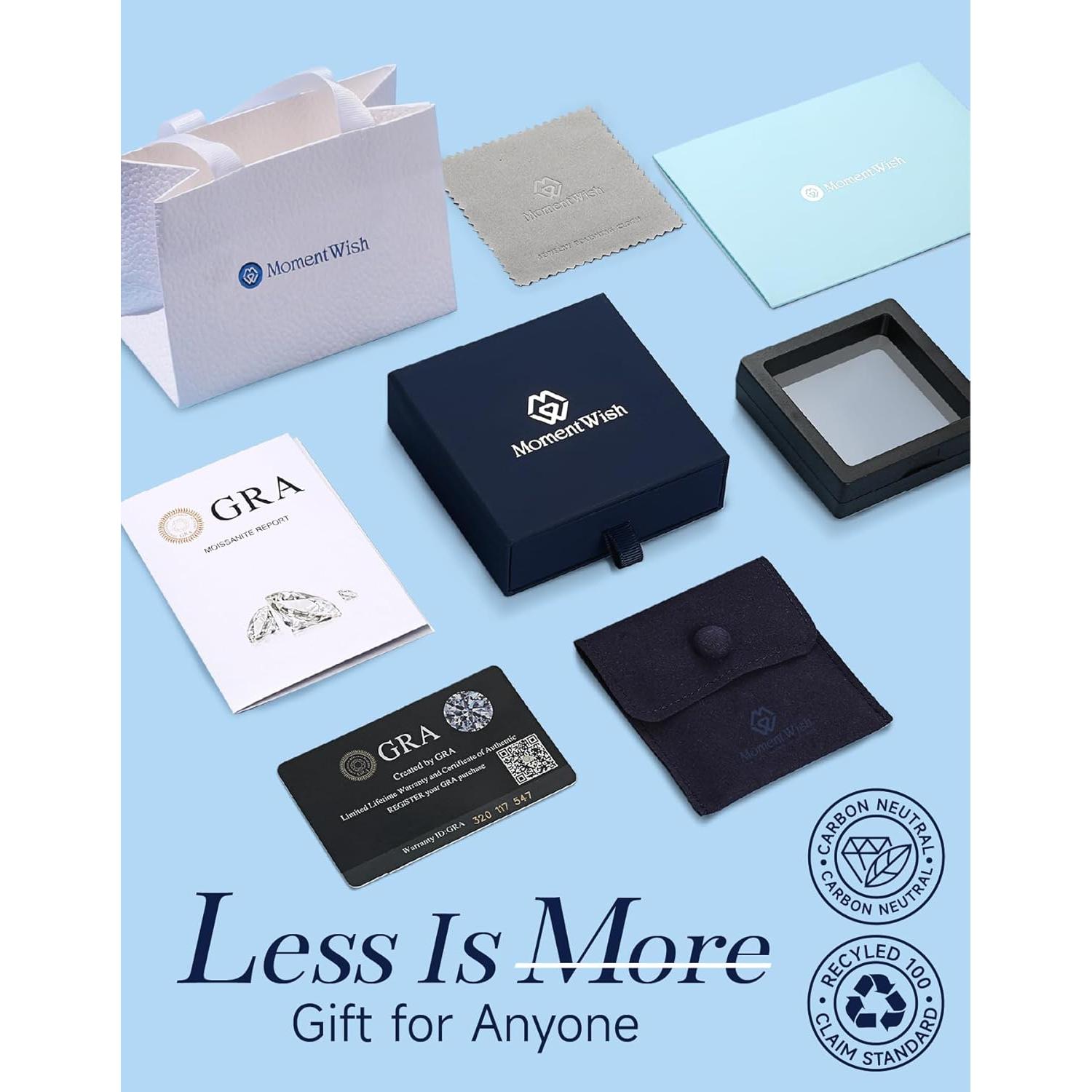 Collar de Moissanita Bailarín MomentWish 1.27 Quilates Plata 925