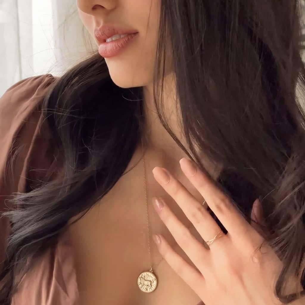 Collar Zodiacal Chino Honeycat Oro 18k Ajustable 53-61cm