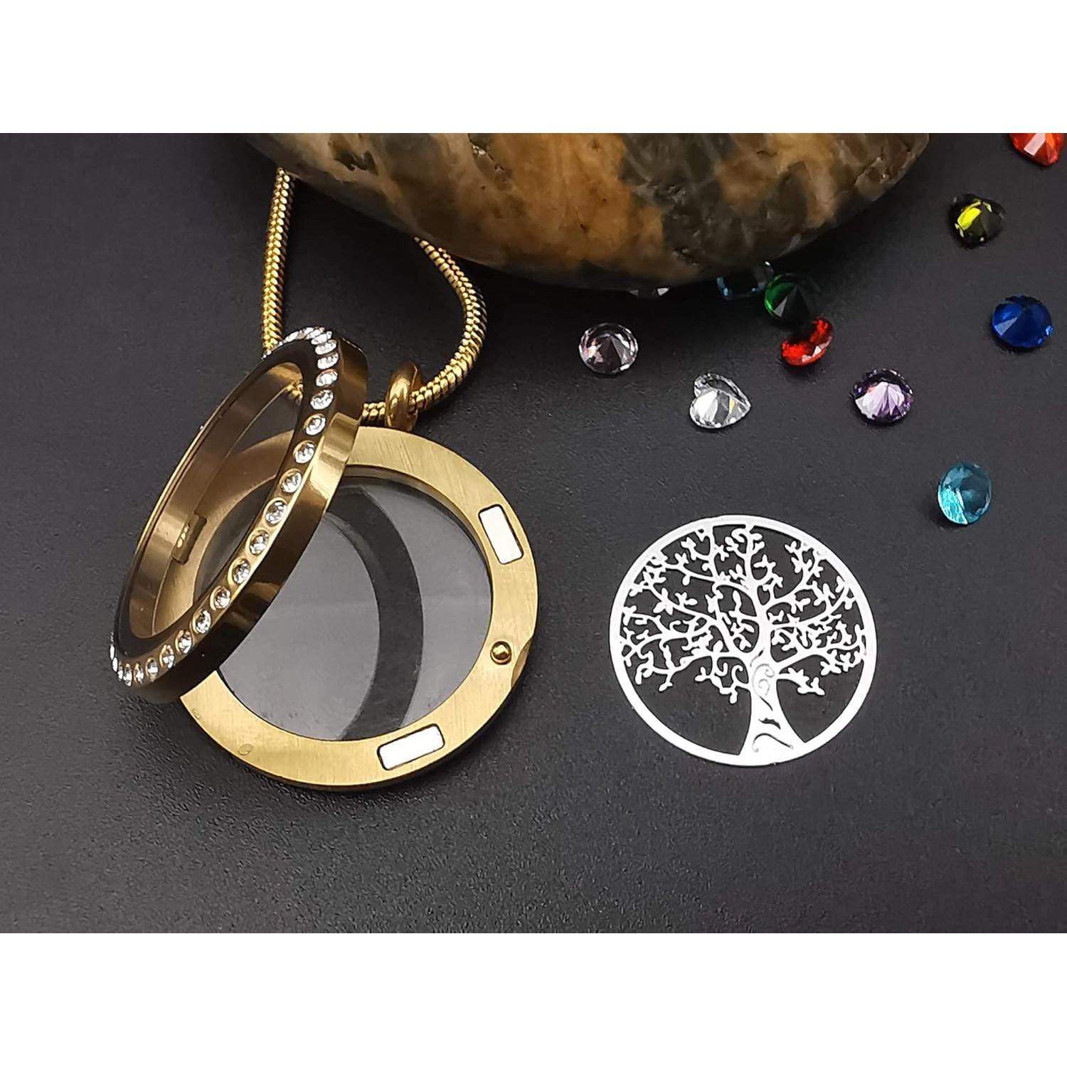 Colgante Locket Flotante Árbol de la Vida GOKING Oro 18K