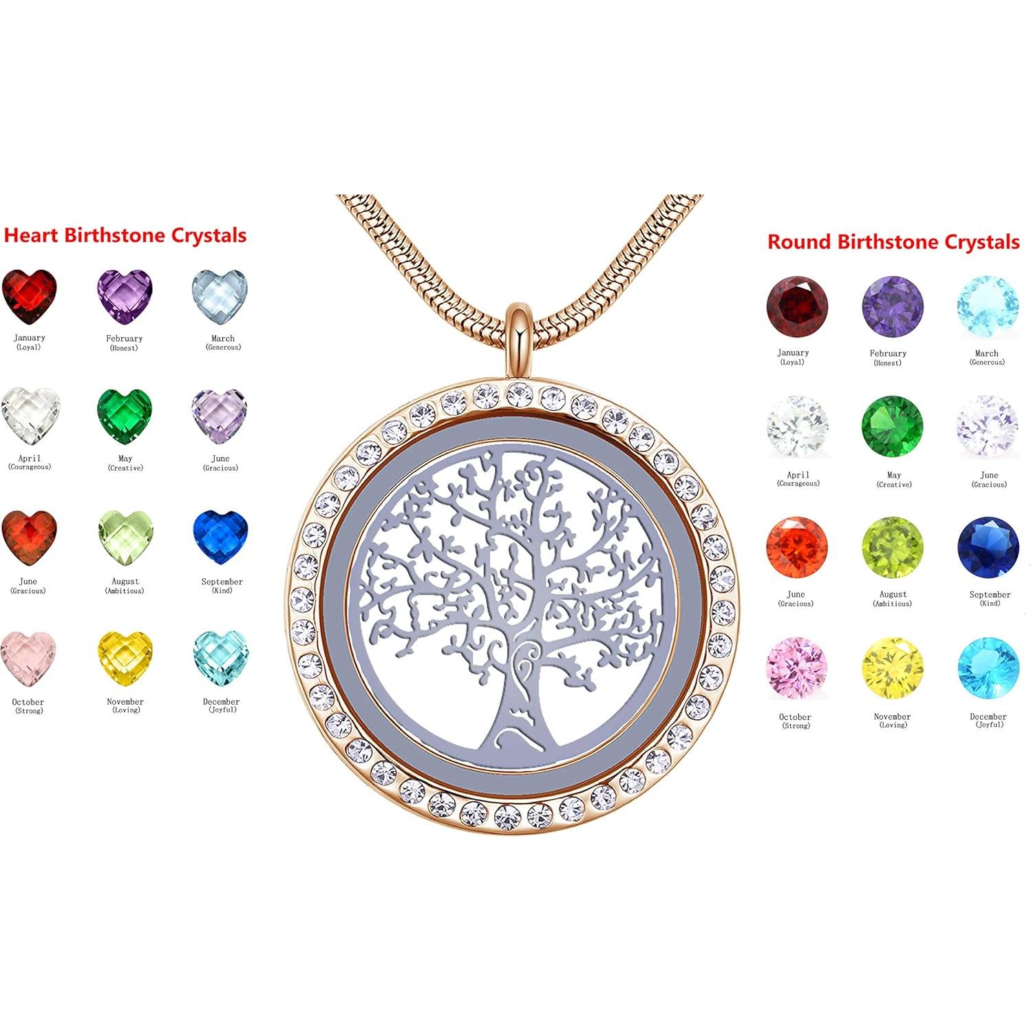 Colgante Locket Flotante Árbol de la Vida GOKING Oro 18K