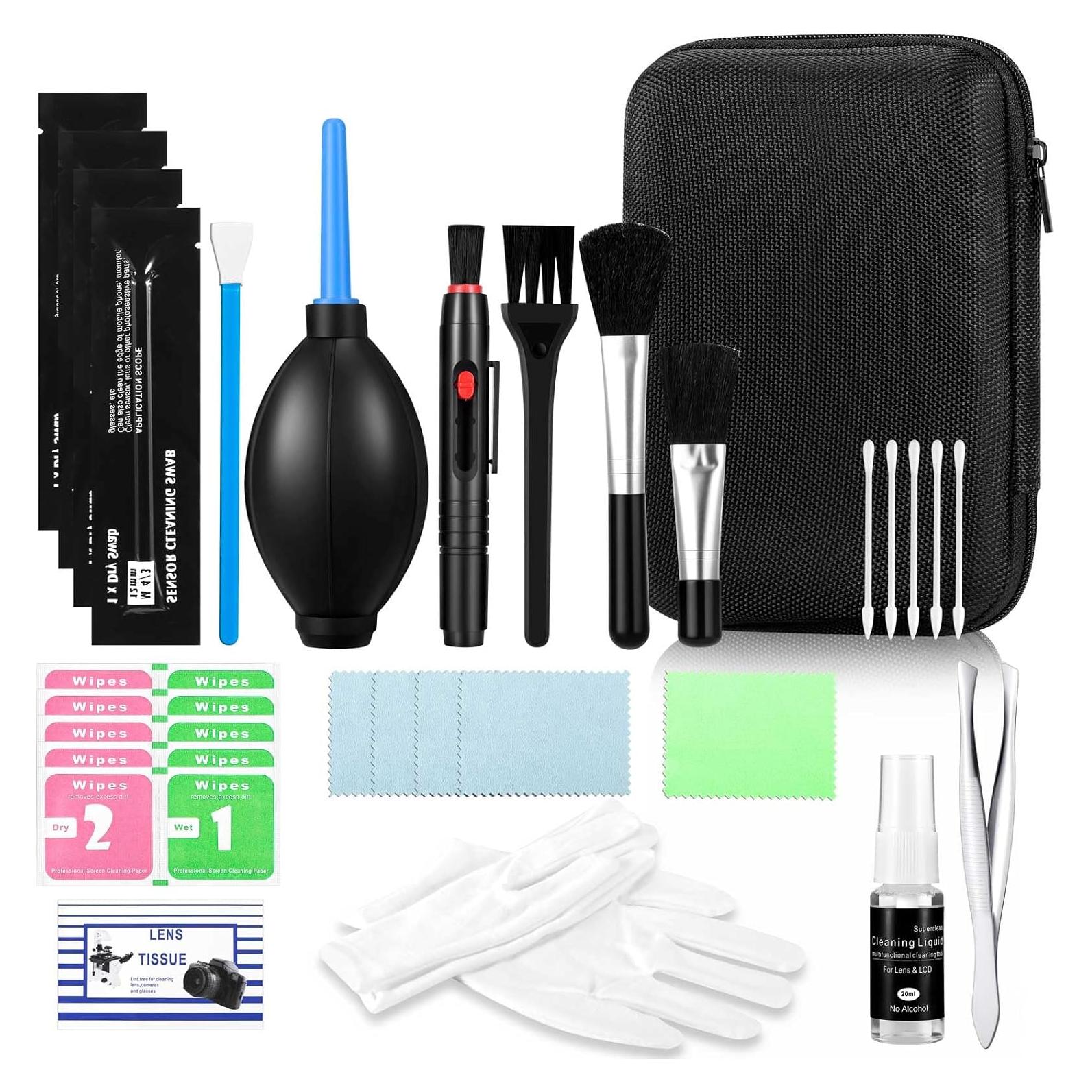 Kit de limpieza de lentes de cámara Kioguc 14 piezas