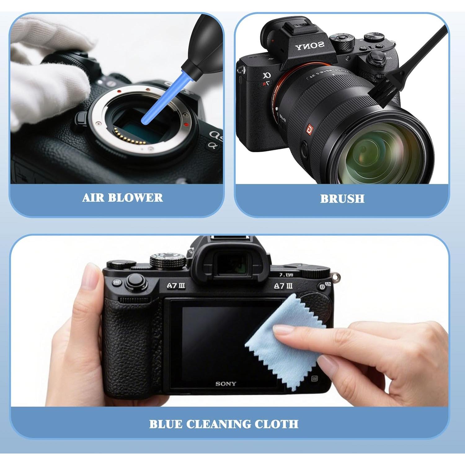 Kit de limpieza de lentes de cámara Kioguc 14 piezas