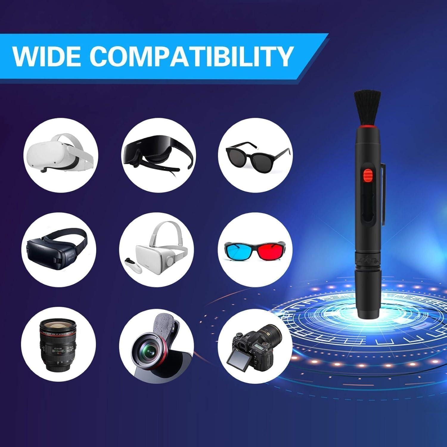 Juego de 3 Pinceles de Limpieza KLIOMAX para Lentes DSLR