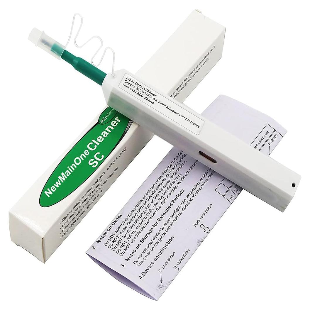 Bolígrafo de limpieza Zeasun para conectores SC FC ST 2.5mm