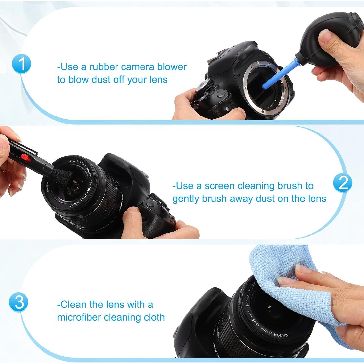 Kit de Limpieza de Cámara PATIKIL con Paño y Bolígrafos