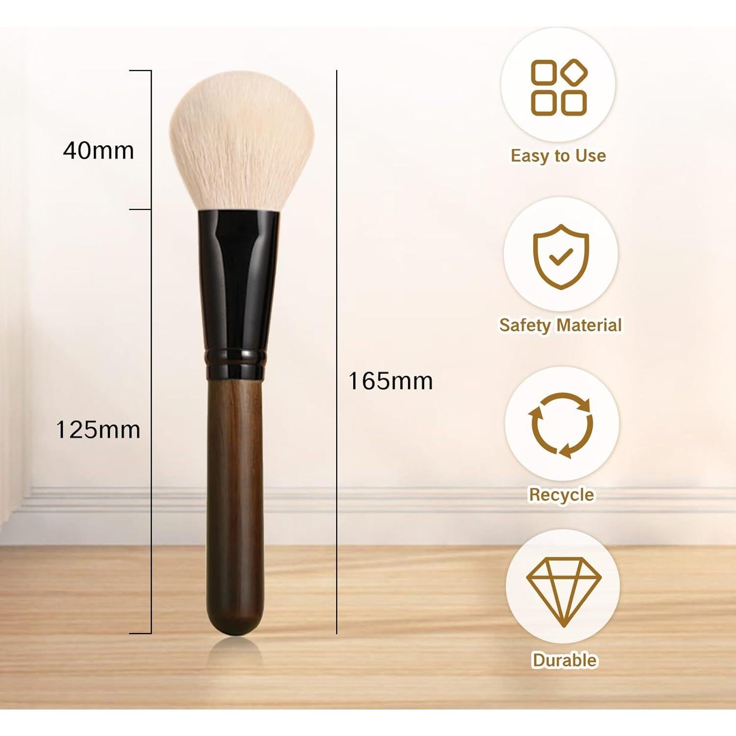 Cepillo de limpieza de lentes ZGGAZCA con pelo de cabra suave