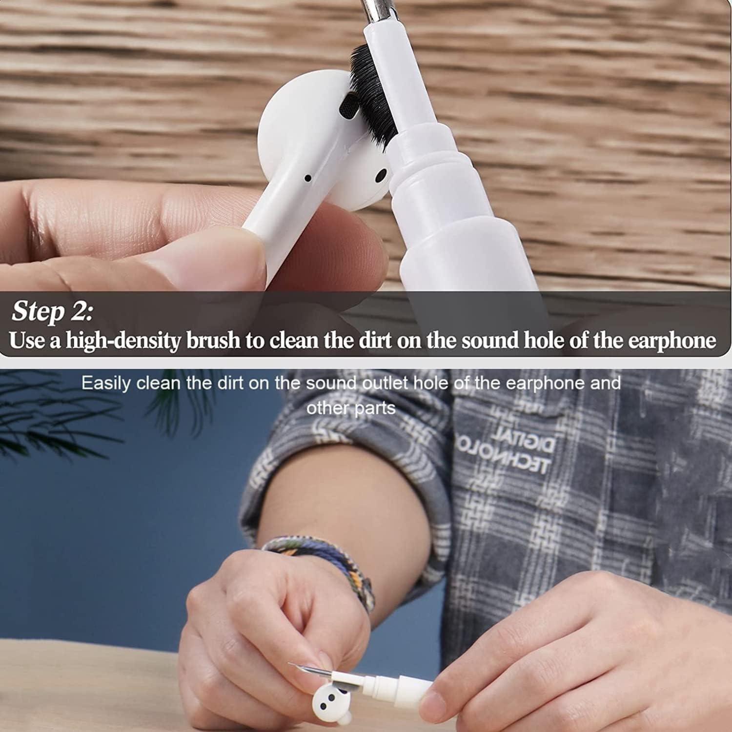 Kit de limpieza ZDAGO 3 en 1 para auriculares Bluetooth