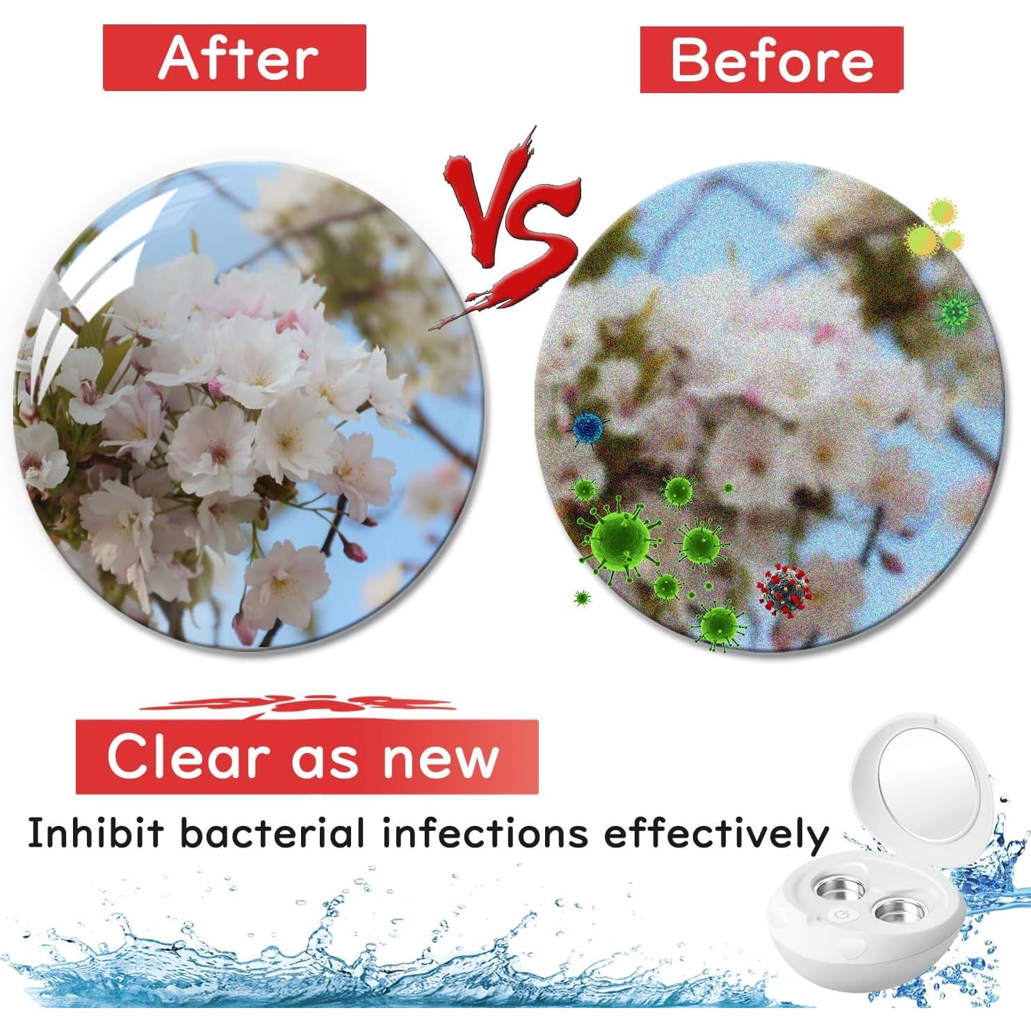 Limpiador Ultrasónico de Lentes Nexvolix 100KHz Portátil