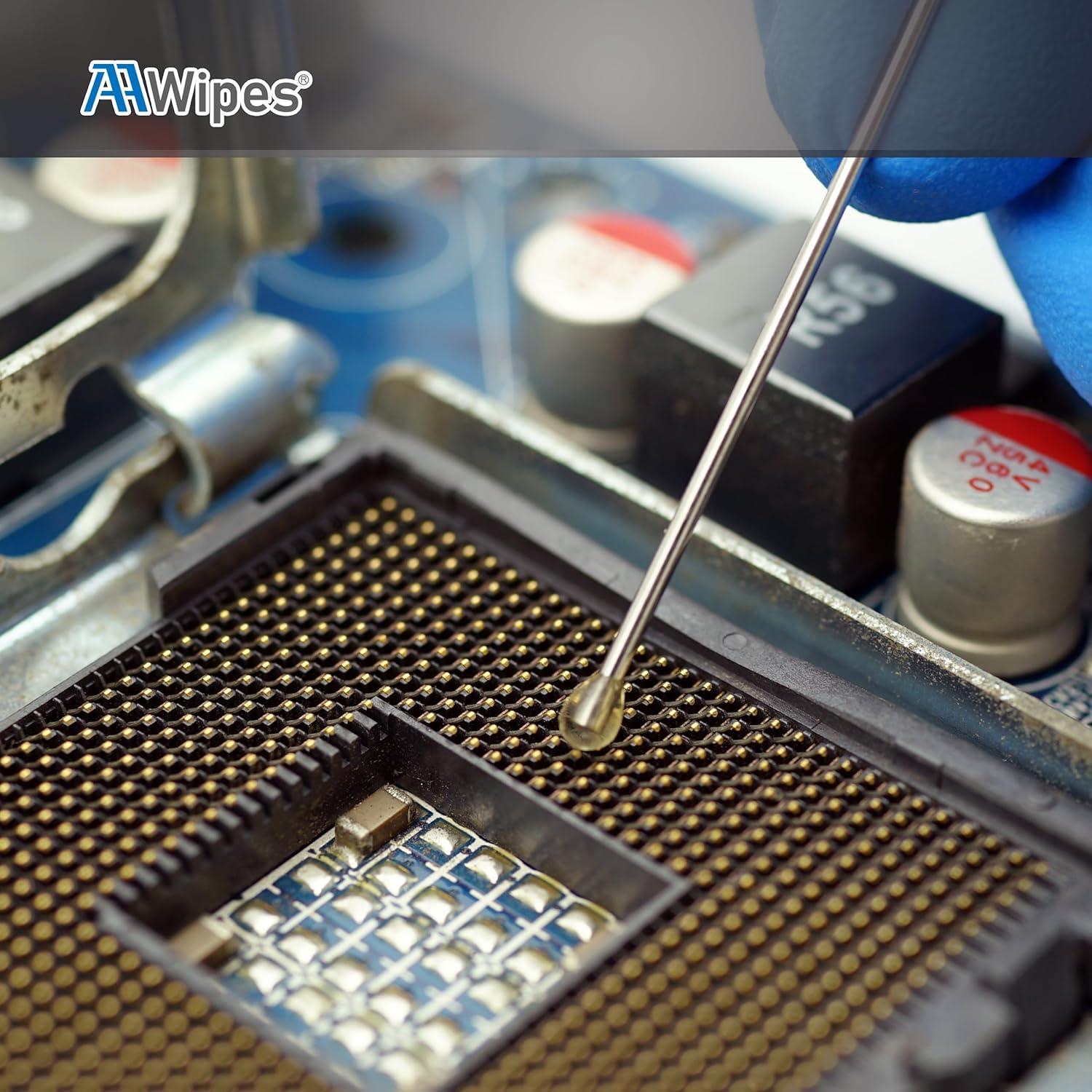 AAwipes Hisopos Adhesivos de Gel para Limpieza ESD - 10 Paquetes