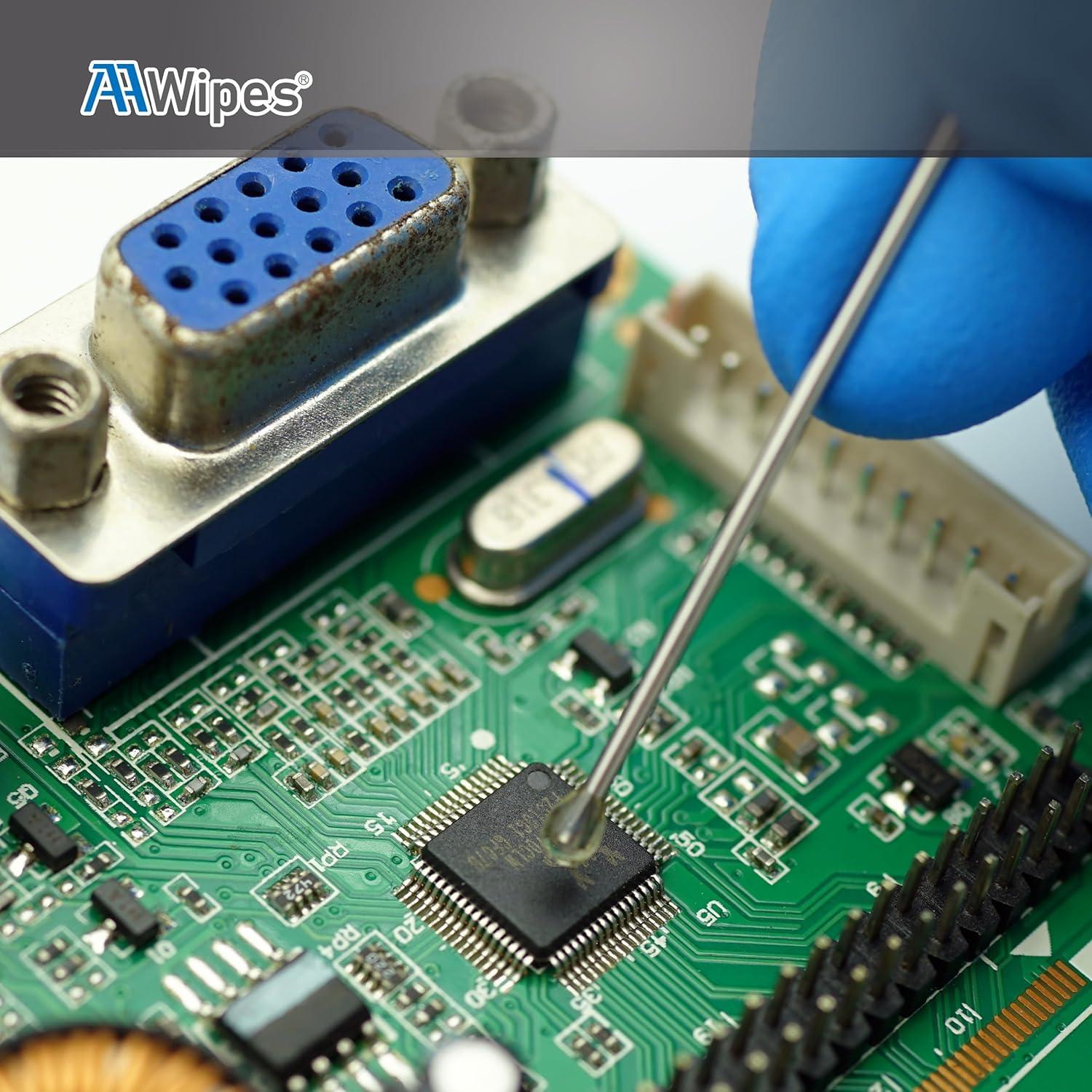 AAwipes Hisopos Adhesivos de Gel para Limpieza ESD - 10 Paquetes