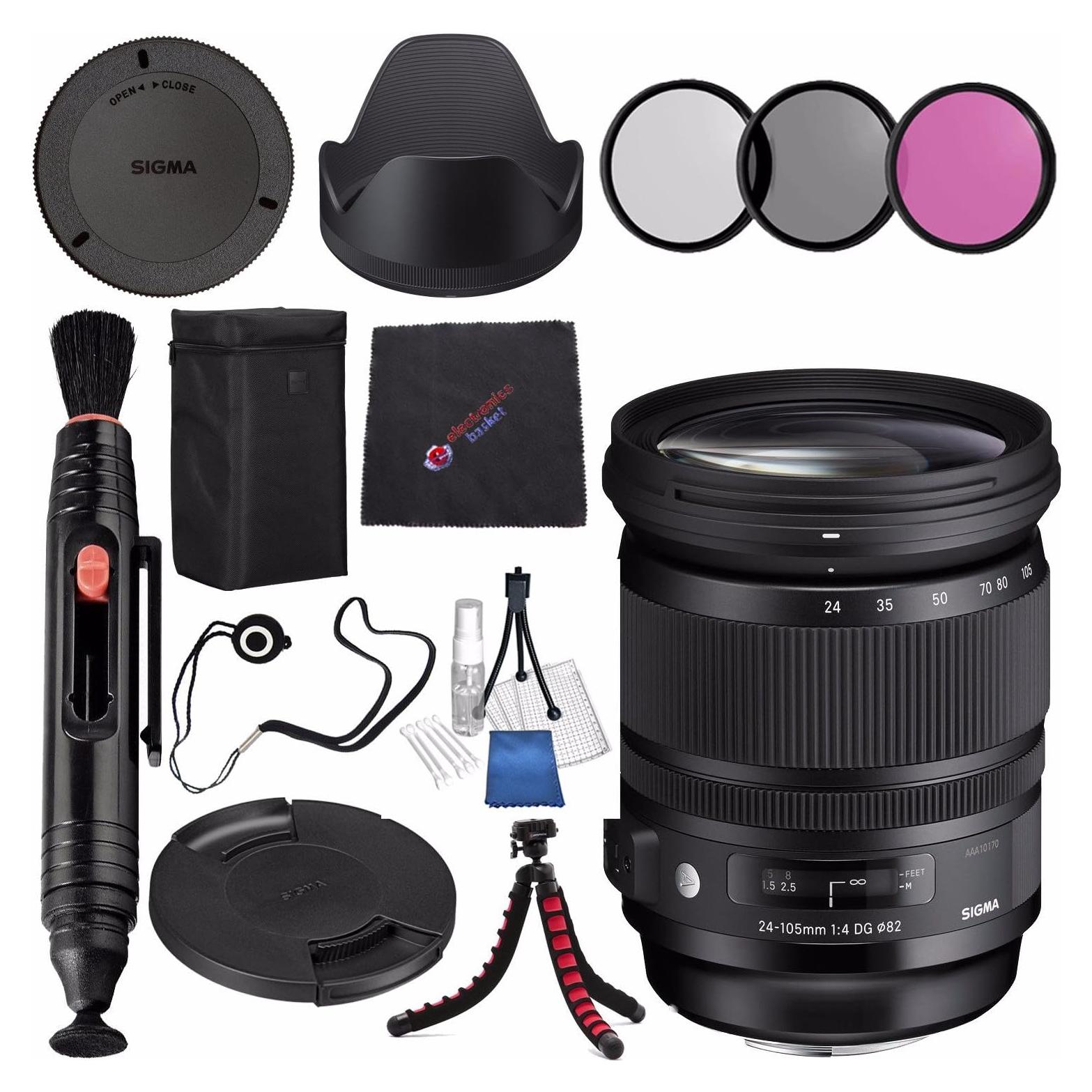 Lente Sigma 24-105mm f/4 DG OS HSM Art para Nikon F + Kit Accesorios