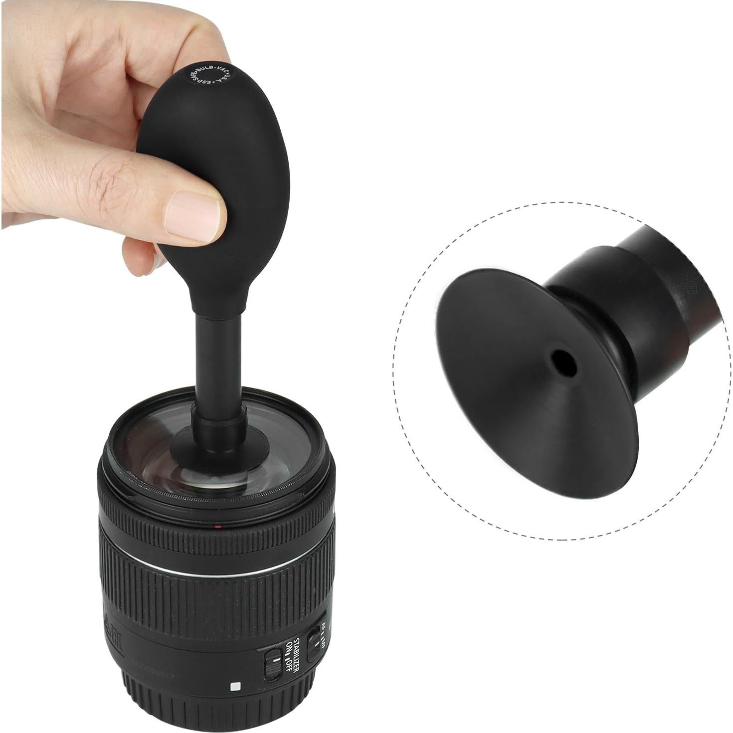 Kit de Ventosas para Lentes 8 en 1 QWORK - Silicona ESD