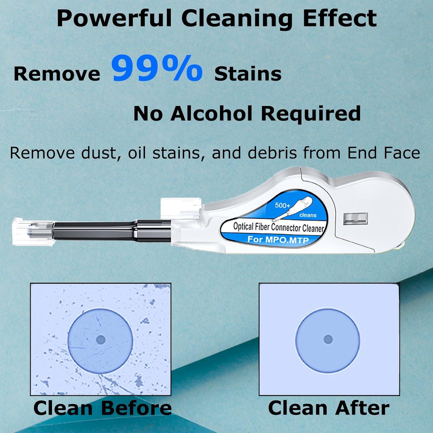 Limpiador de Fibra Óptica MPO/MTP Xunsomten - 2 Pcs, 500 Limpiezas