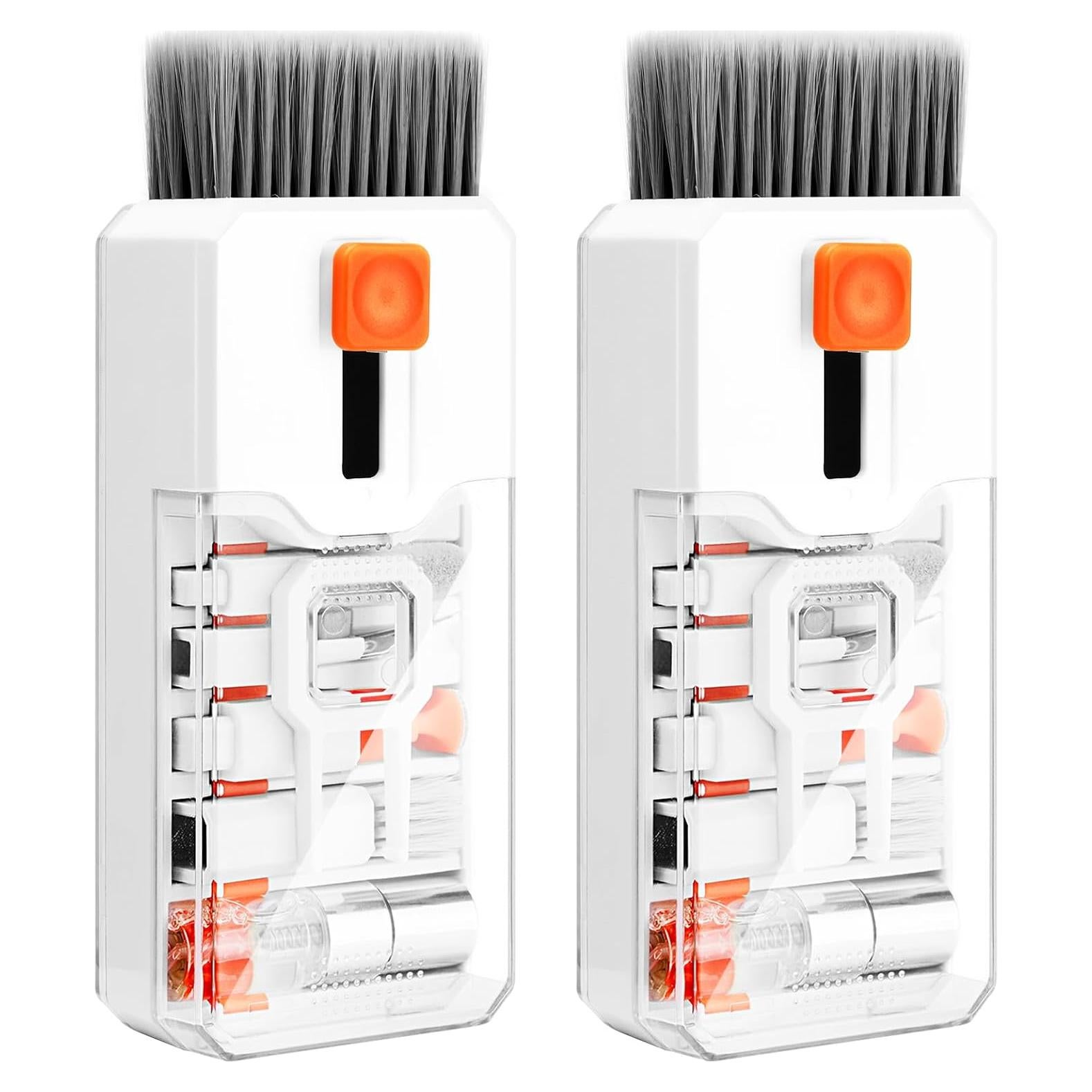 Kit de limpieza multifuncional Ordilend 2 piezas para teclado y pantalla