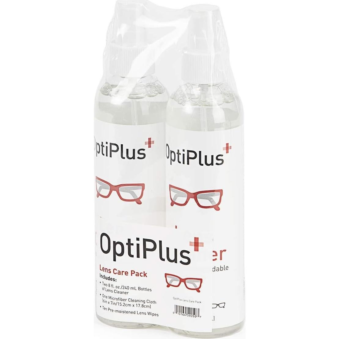 Kit de Limpieza de Lentes OptiPlus | Spray y Paño Microfibra