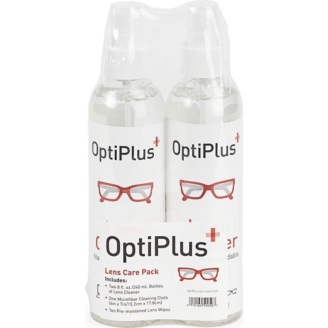 Kit de Limpieza de Lentes OptiPlus | Spray y Paño Microfibra