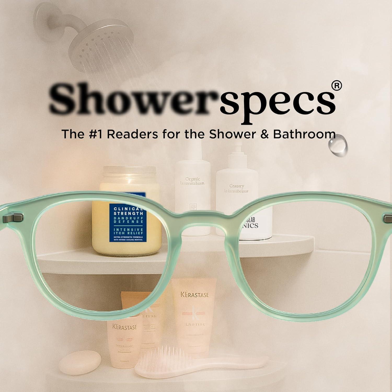Gafas Antivaho de Lectura Showerspecs 4.0x Azul Pastel