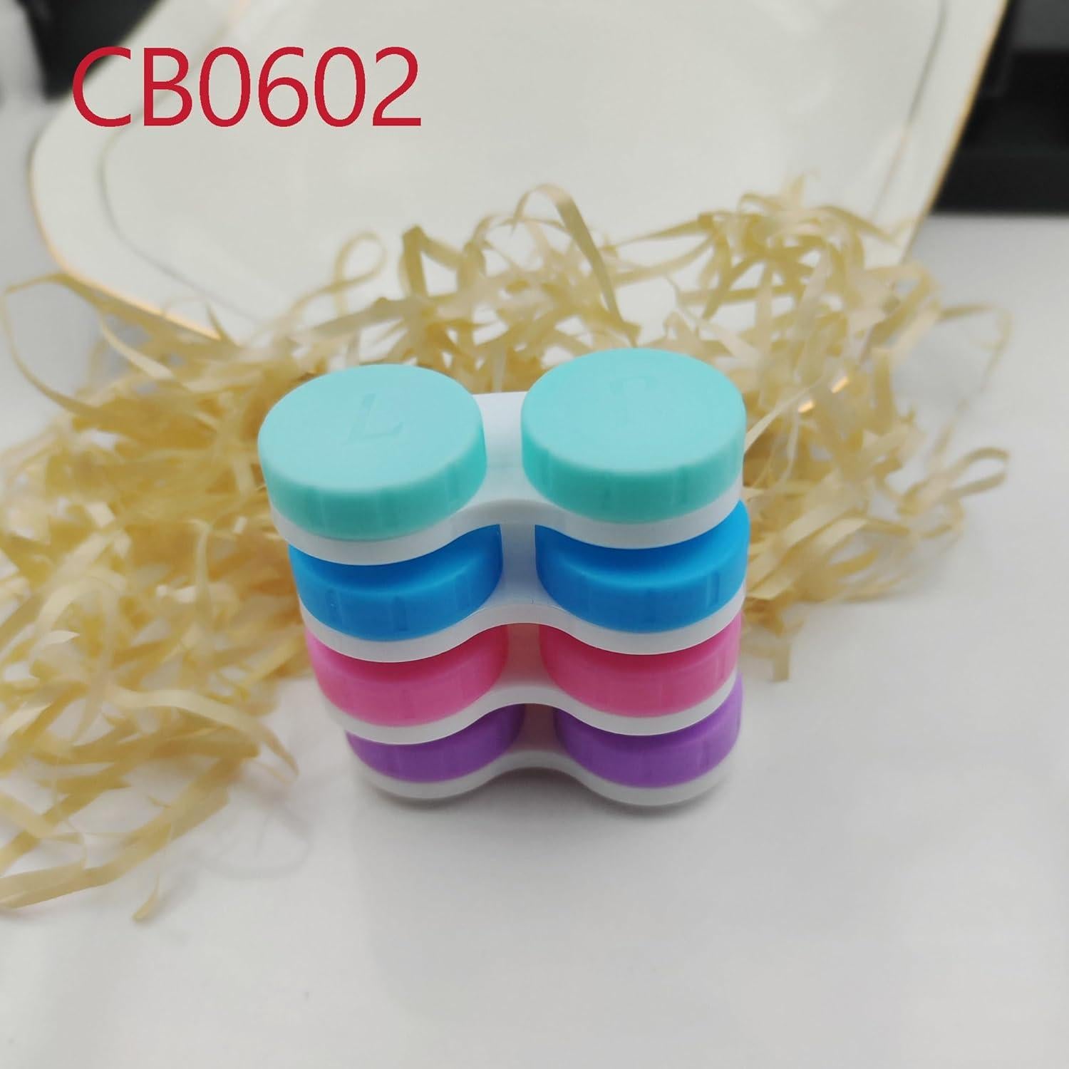 Juego de 12 estuches coloridos para lentes de contacto TUJAO