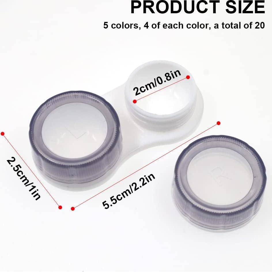 Estuches para Lentes de Contacto a Prueba de Fugas - 20 Piezas
